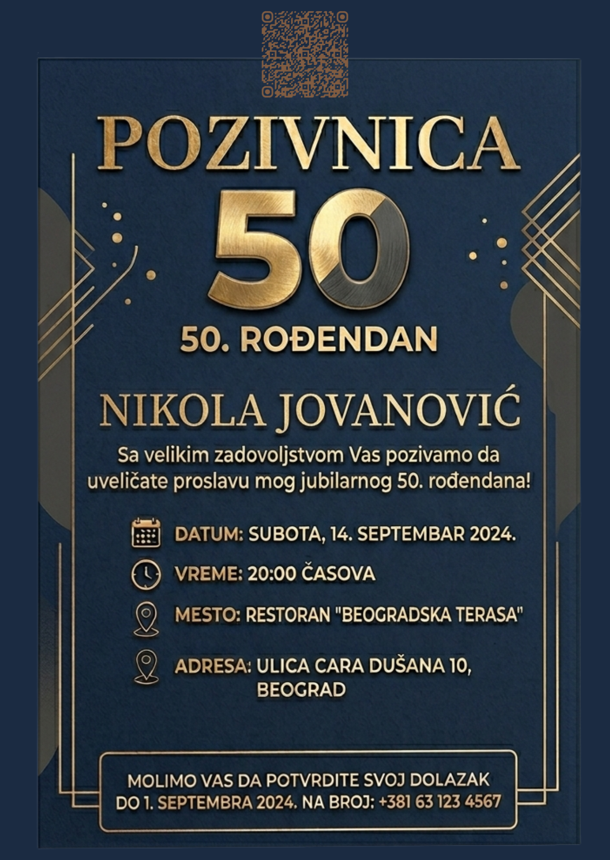 AS stampana A6 pozivnica