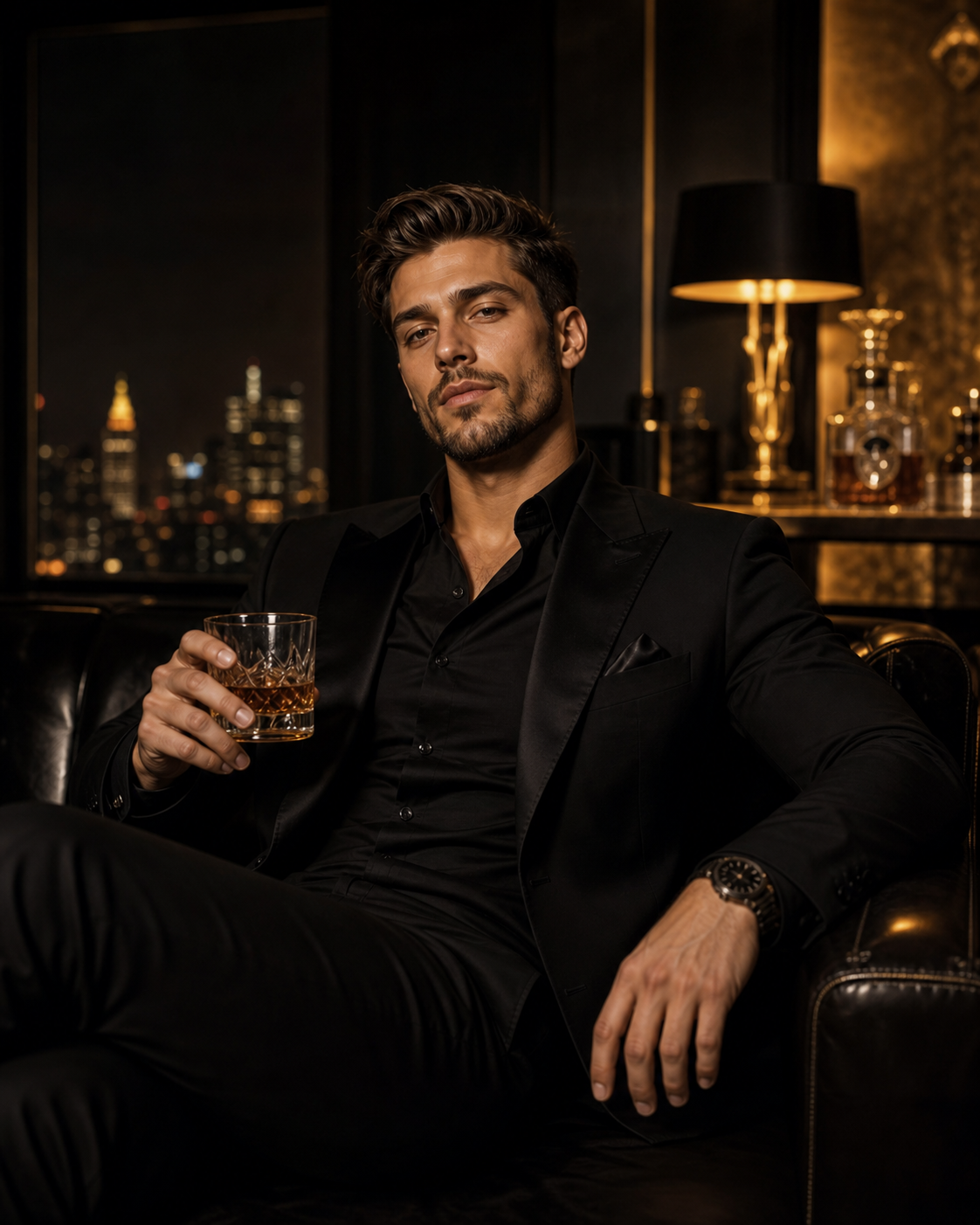 AI generisana premium slika momacke veceri Midnight Oath